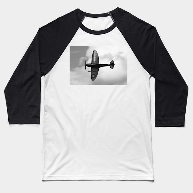 Sky Defender: Supermarine Spitfire Baseball T-Shirt by CGJohnson